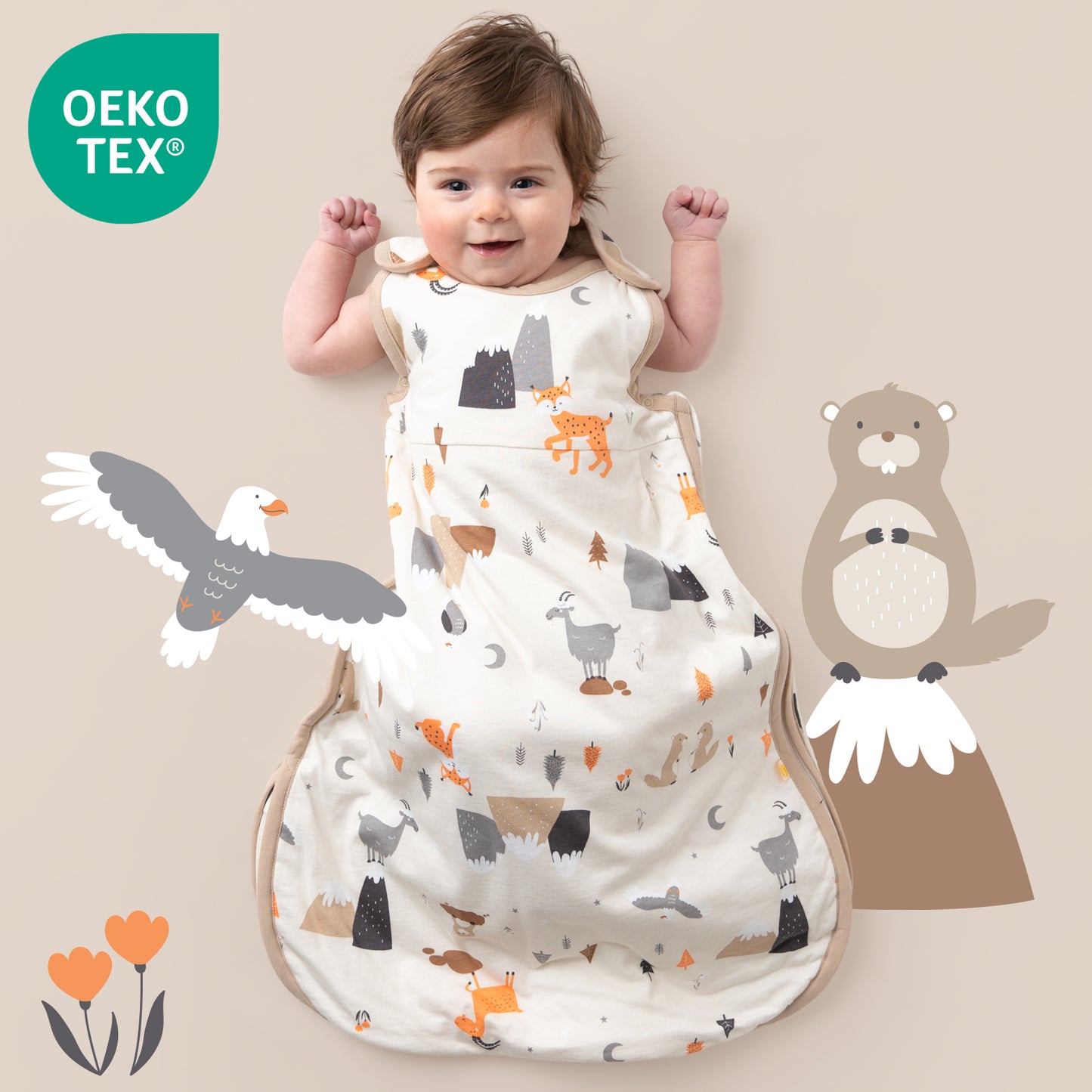 Saco de dormir para bebé, 1.0 TOG