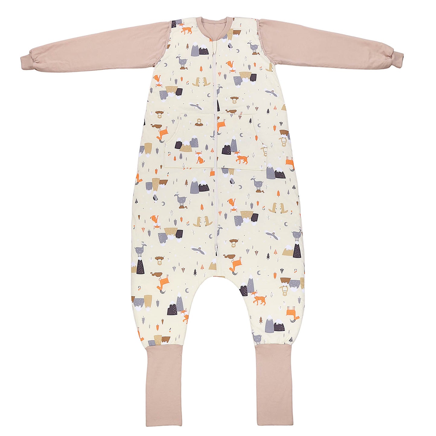 Saco de dormir con pies y suelas antideslizantes para adultos, 2.5 TOG