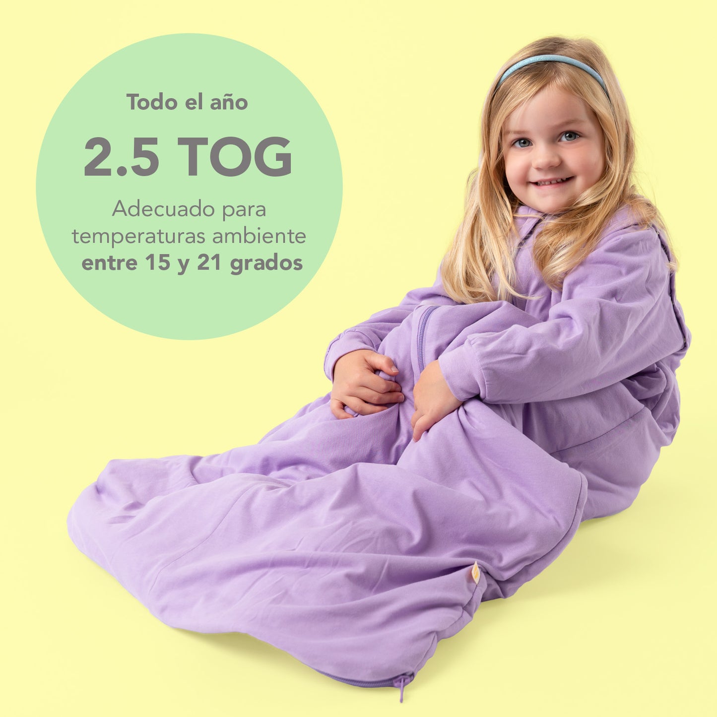 Saco de dormir para bebé, 2.5 TOG