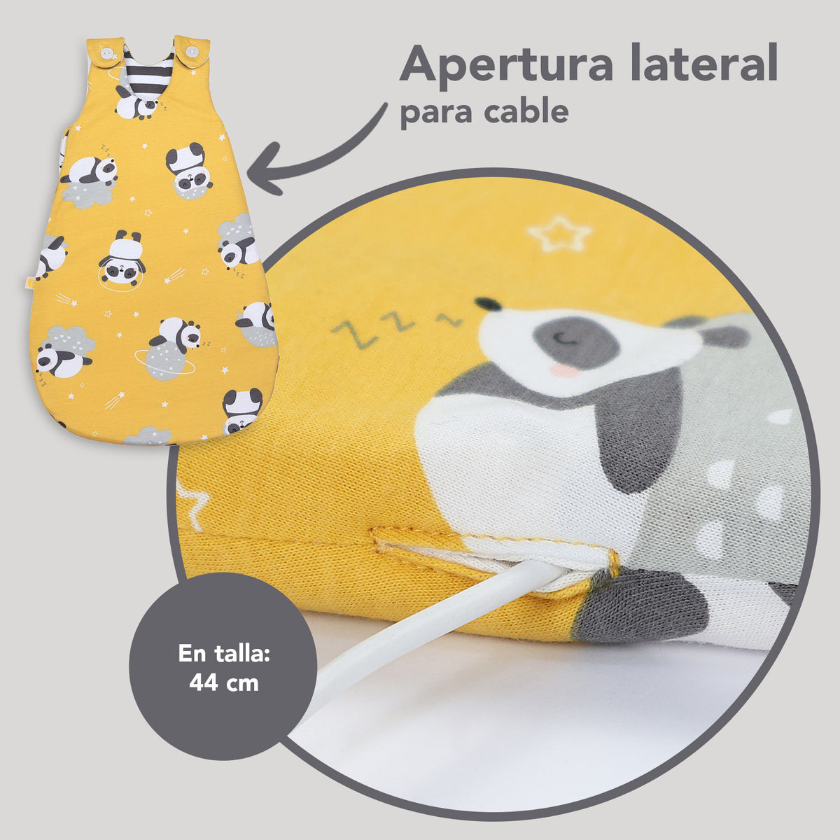 Saco de dormir para bebé 1.0 TOG_Panda_detalle3_1204