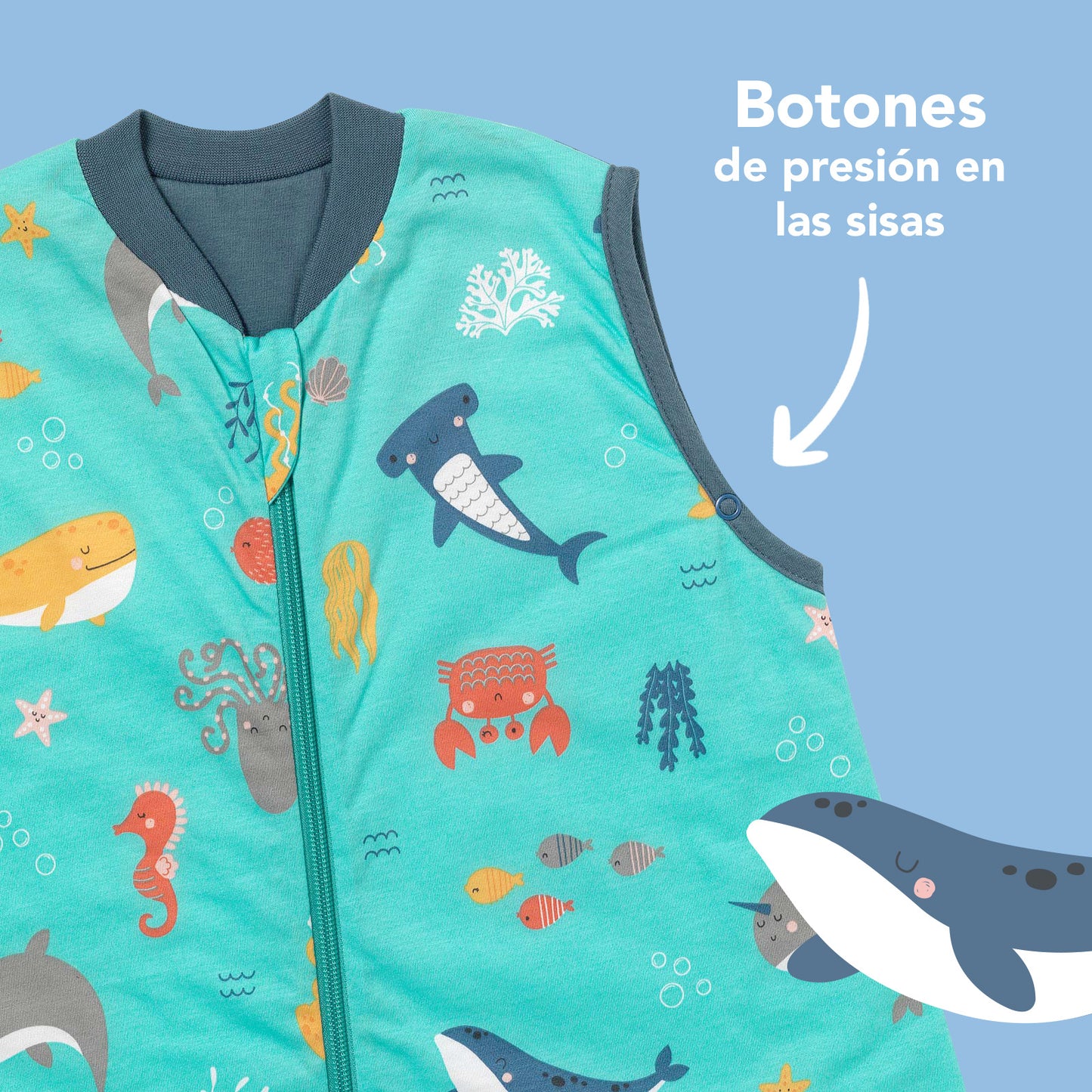 Saco de dormir para bebé, 1.0 TOG