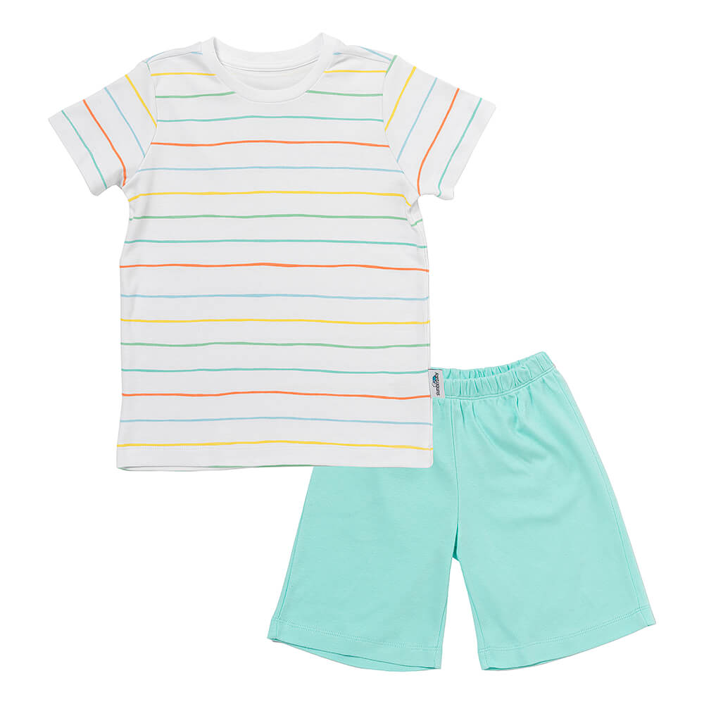 Pijama corto de niño de algódon orgánico