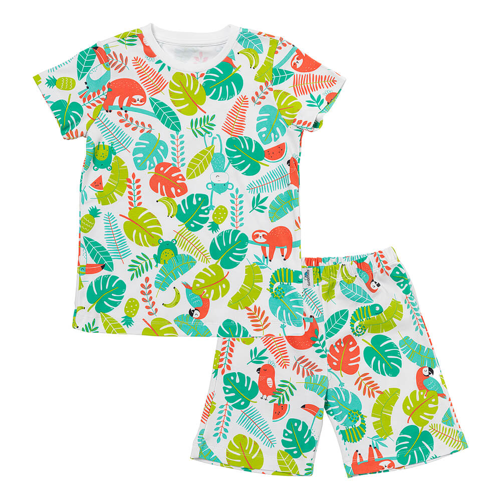 Pijama corto de niño de algódon orgánico