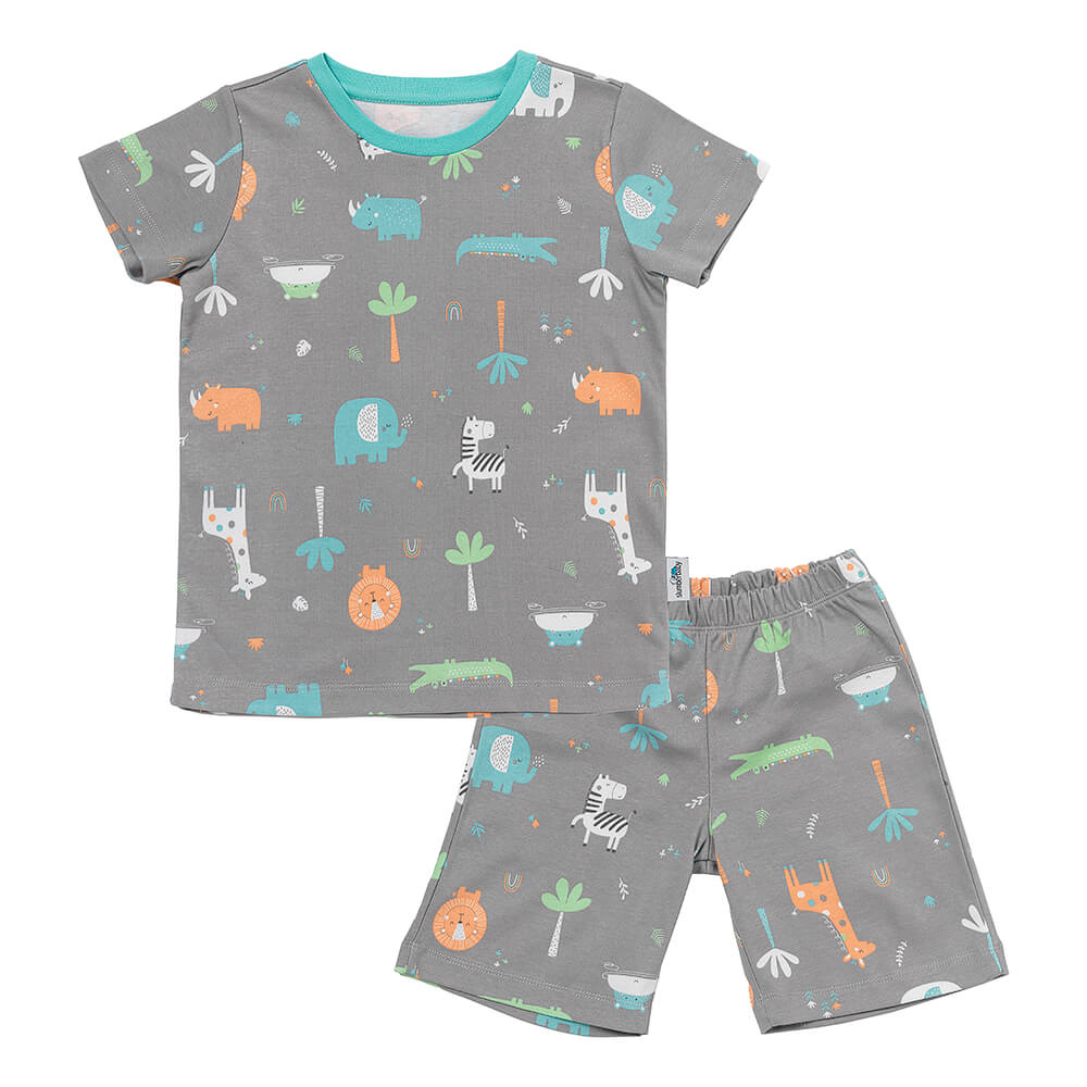 Pijama corto de niño de algódon orgánico