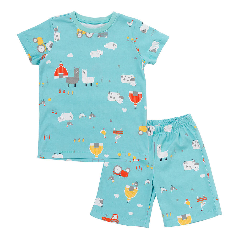 Pijama corto de niño de algódon orgánico