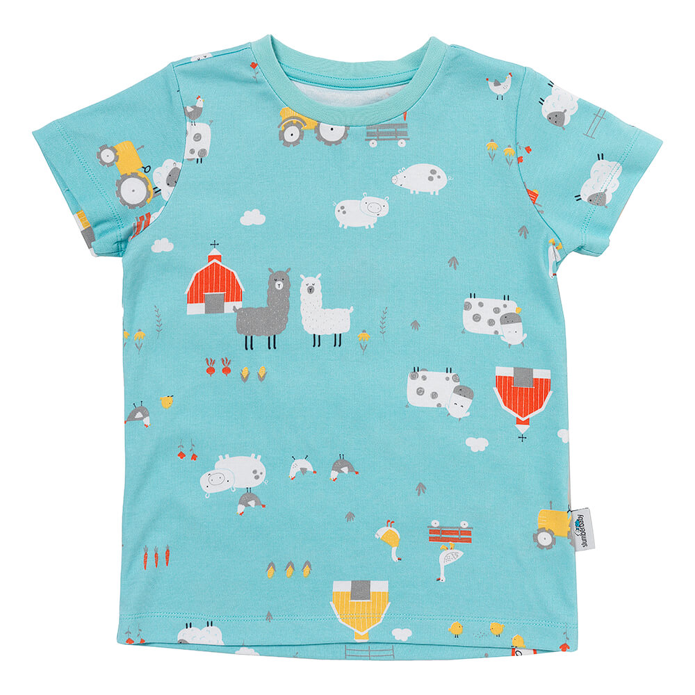 Pijama corto de niño de algódon orgánico