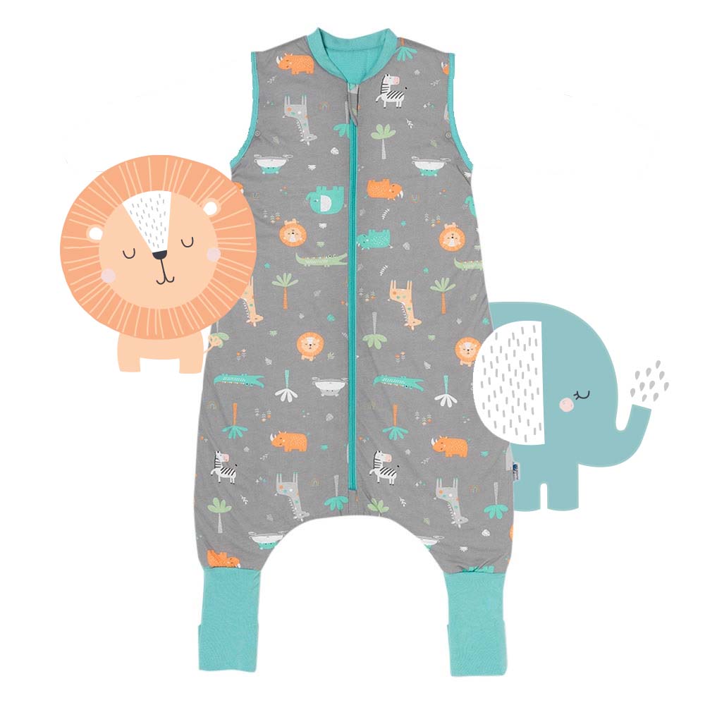 Saco de dormir con pies y suelas antideslizantes, 1.0 TOG