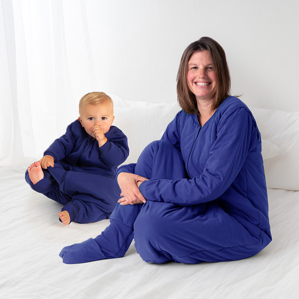 Saco de dormir con pies y suelas antideslizantes para adultos, 3.5 TOG