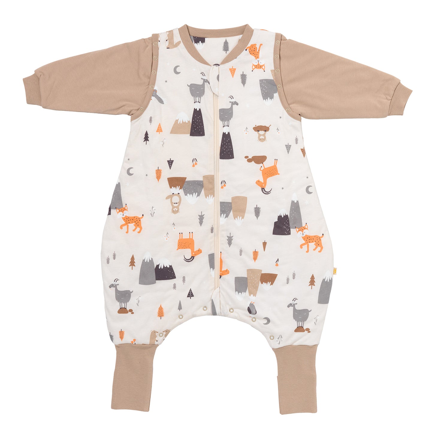 Saco de dormir con pies y suelas antideslizantes, 3.5 TOG