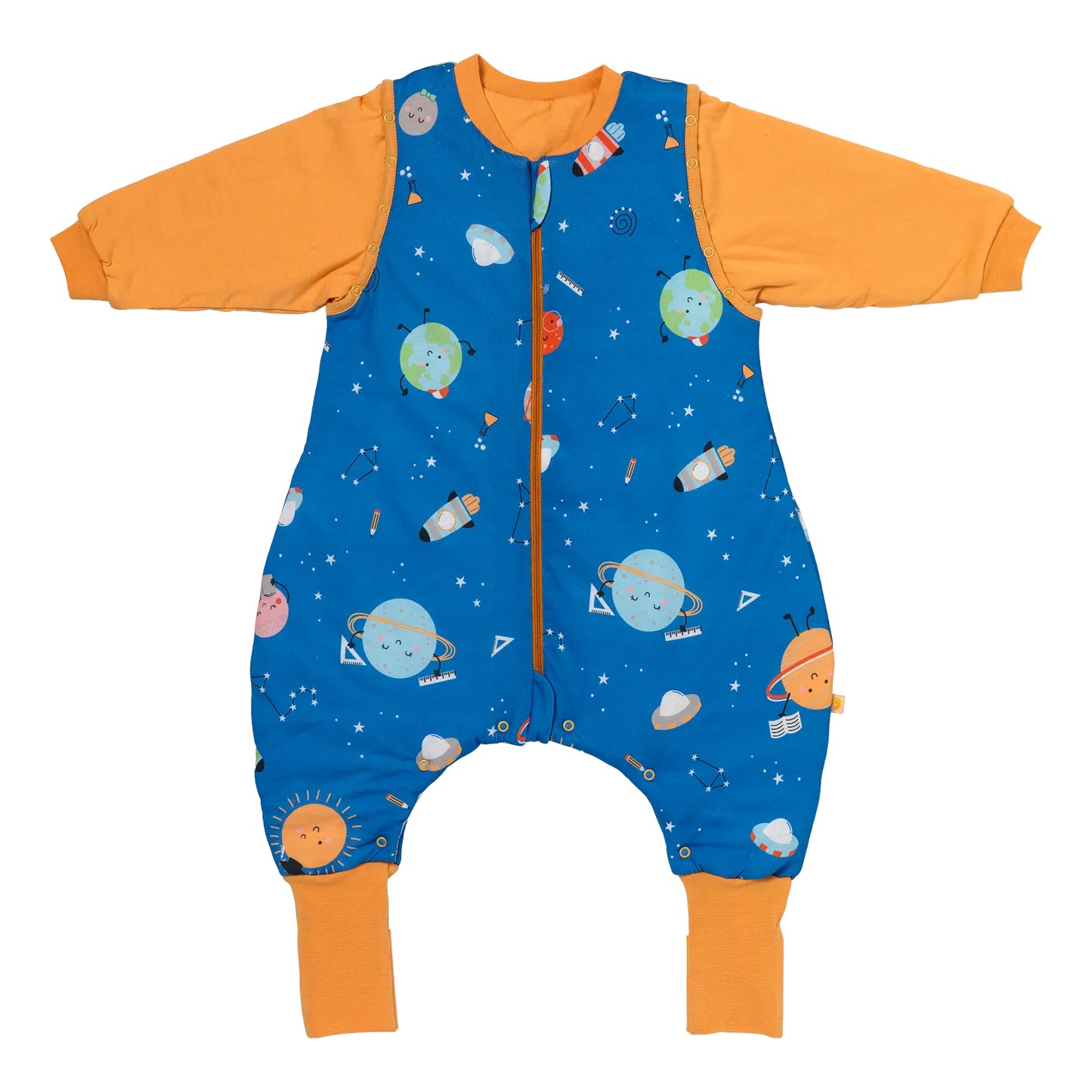 Saco de dormir con pies y suelas antideslizantes, 3.5 TOG