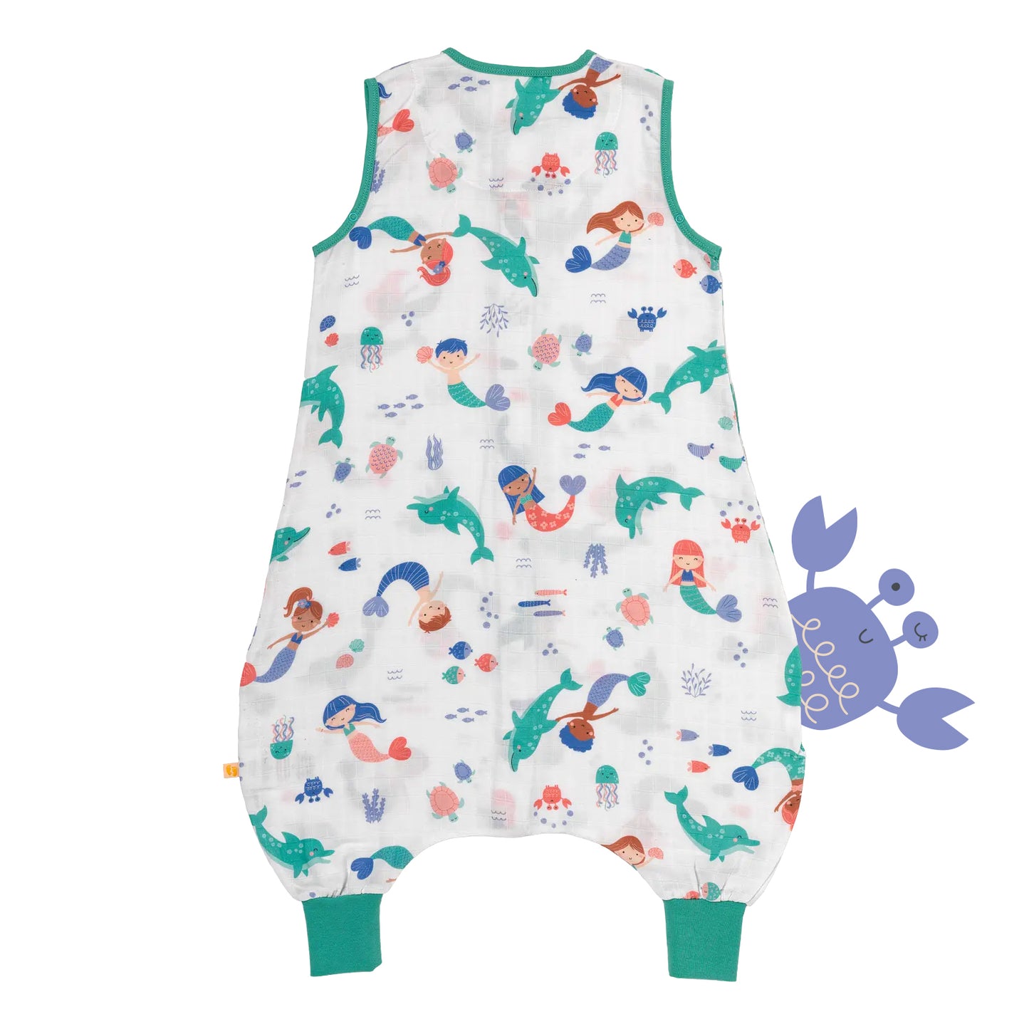 Saco de dormir con pies de muselina, 0.5 TOG