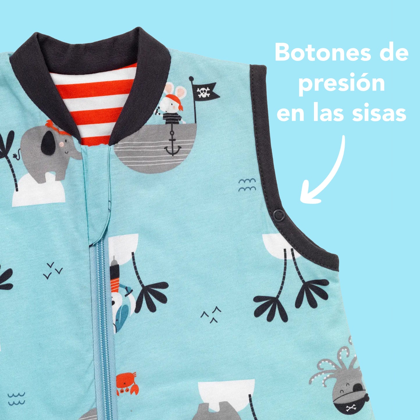Saco de dormir con pies y suelas antideslizantes, 1.0 TOG