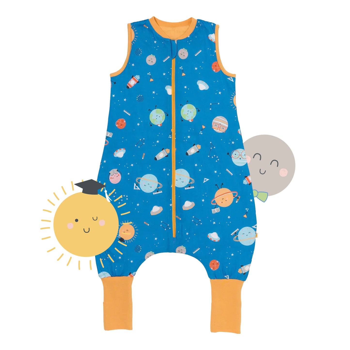 Saco de dormir con pies y suelas antideslizantes, 1.0 TOG
