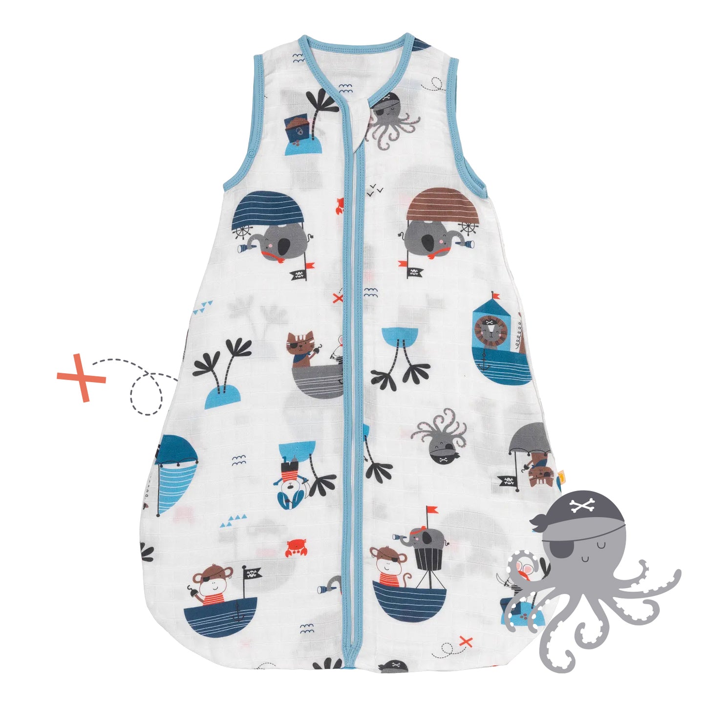 Saco de dormir para bebé de muselina, 0.5 TOG