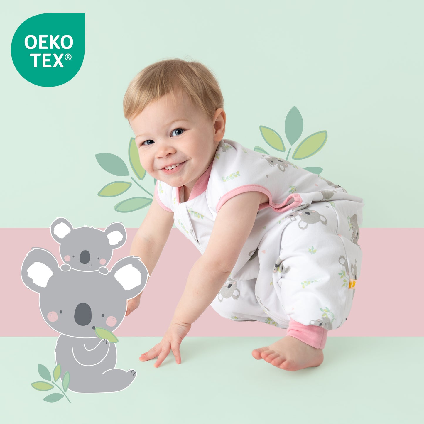 Saco de dormir con pies y suelas antideslizantes, 1.0 TOG