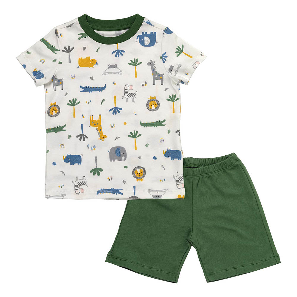 Pijama corto de niño de algódon orgánico