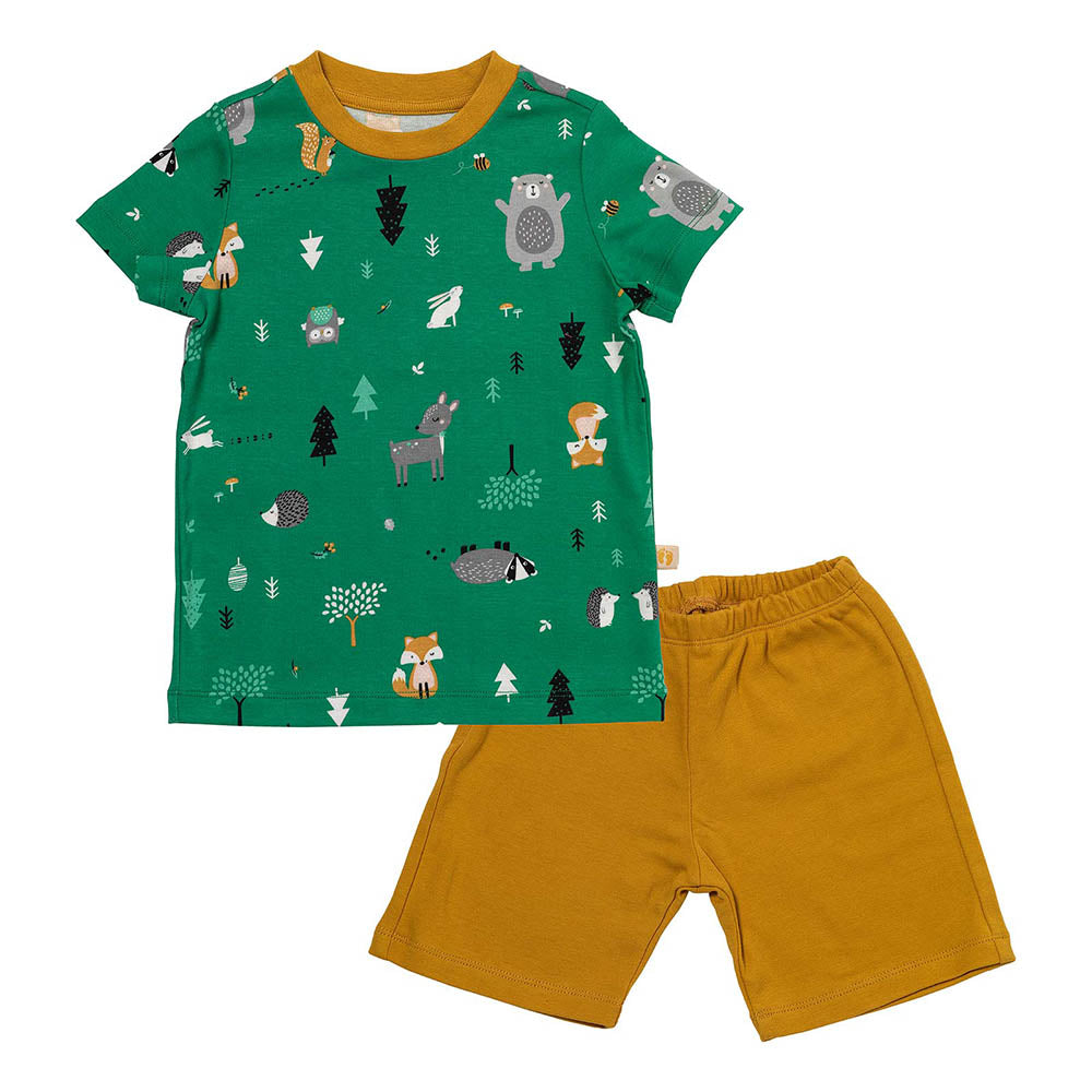 Pijama corto de niño de algódon orgánico