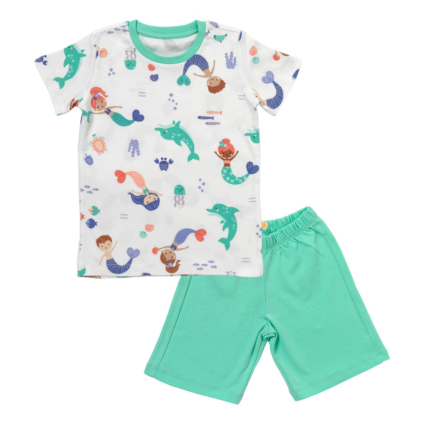 Pijama corto de niño de algódon orgánico