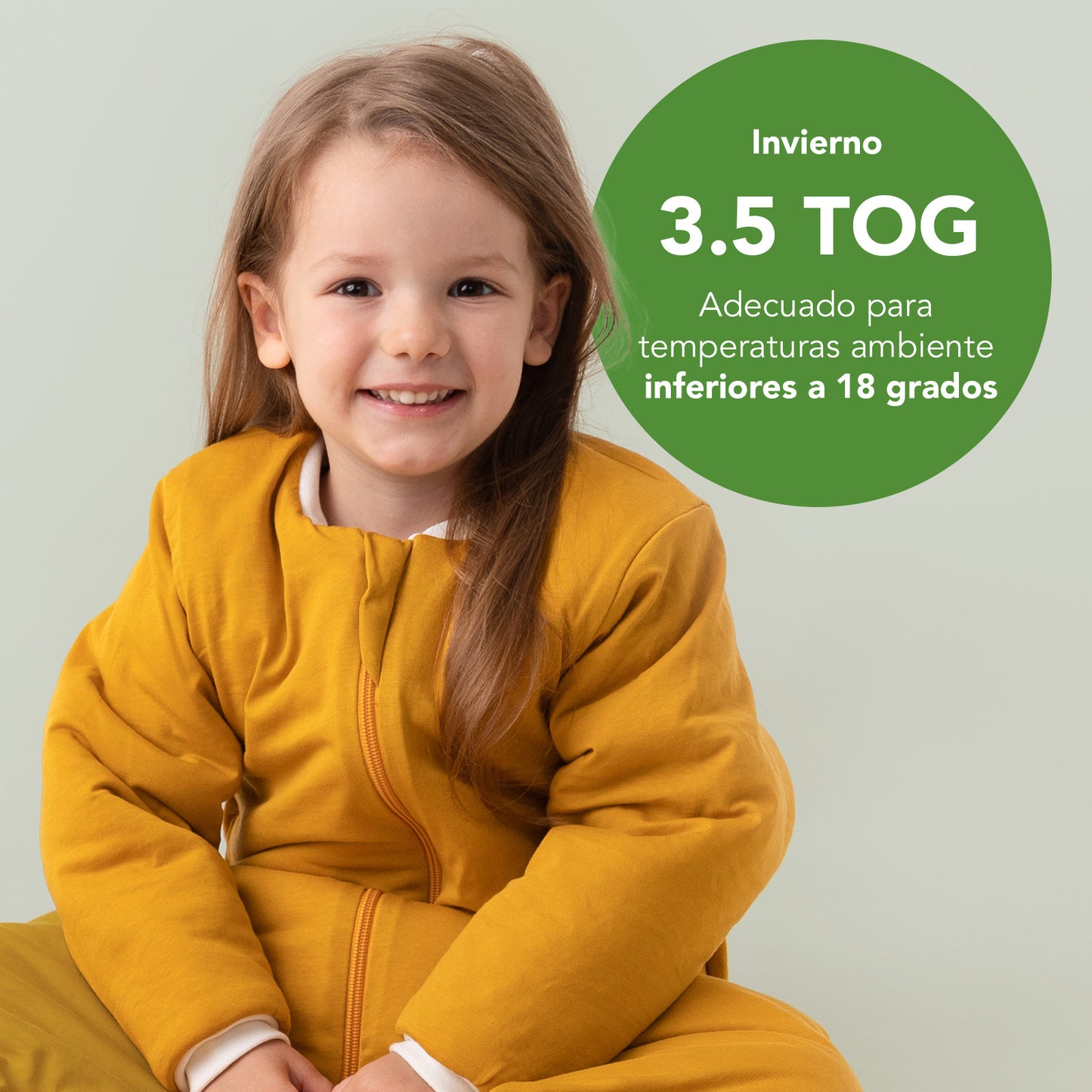 Saco de dormir con pies 3.5 TOG_Azafrán_105_470