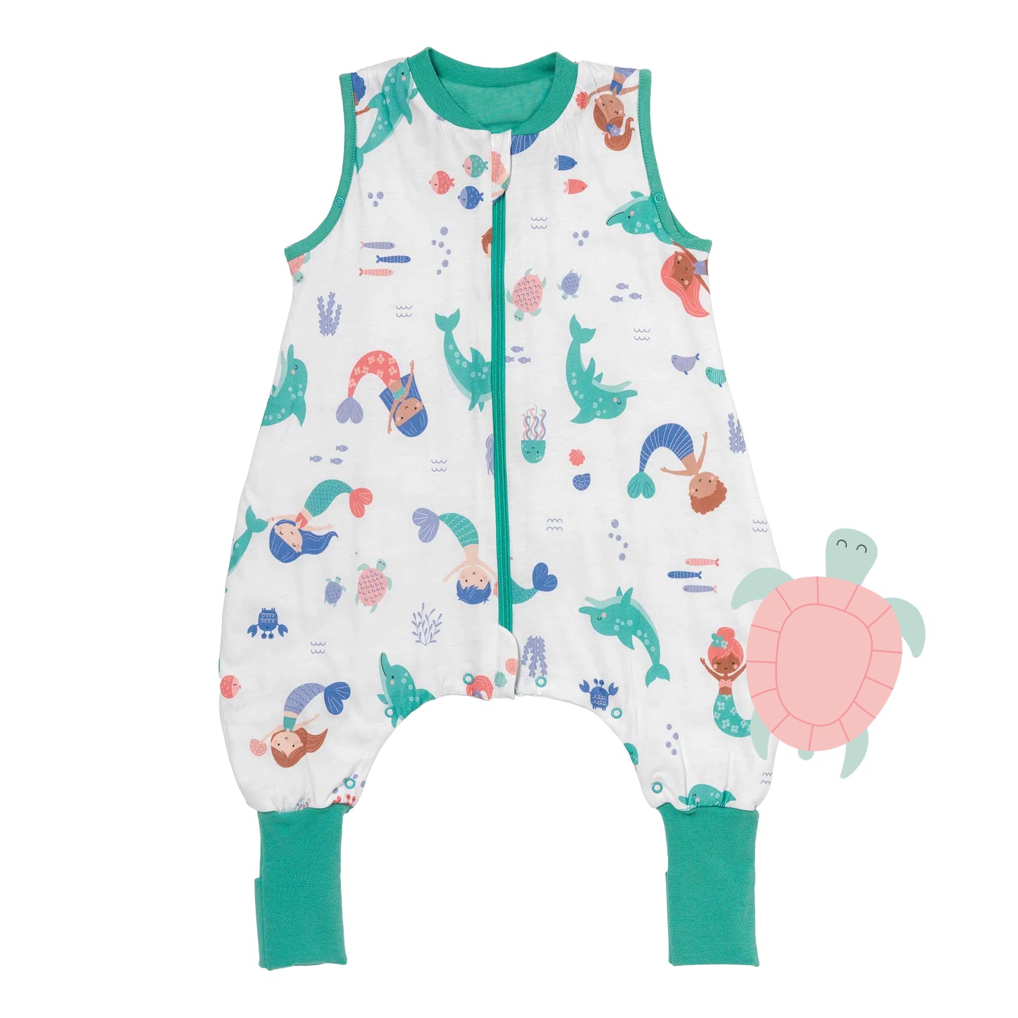 Saco de dormir con pies y suelas antideslizantes, 1.0 TOG