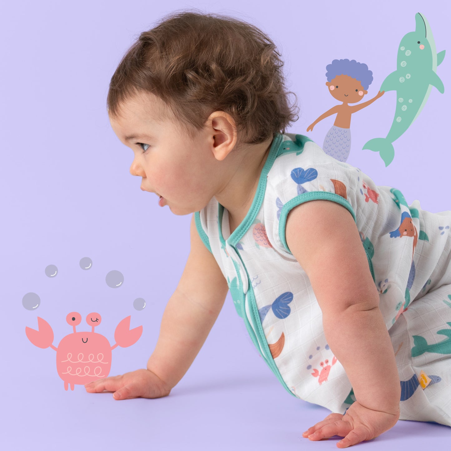 Saco de dormir para bebé de muselina, 0.5 TOG