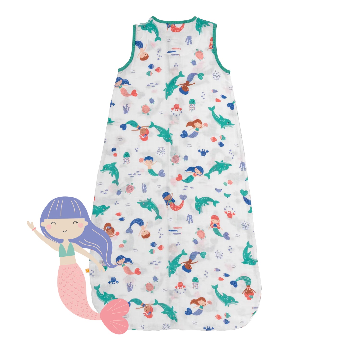 Saco de dormir para bebé de muselina, 0.5 TOG