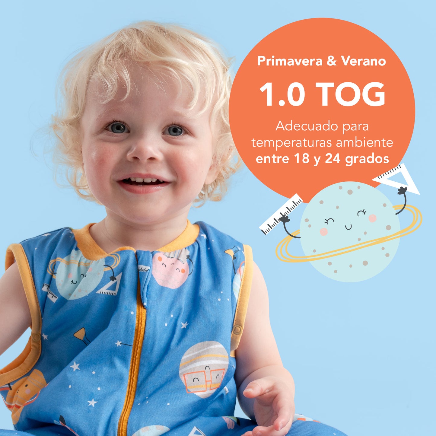 Saco de dormir para bebé, 1.0 TOG