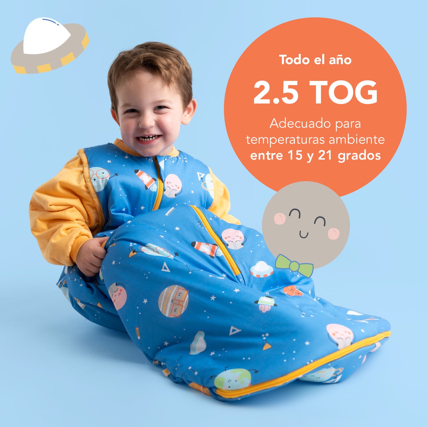 Saco de dormir para bebé, 2.5 TOG
