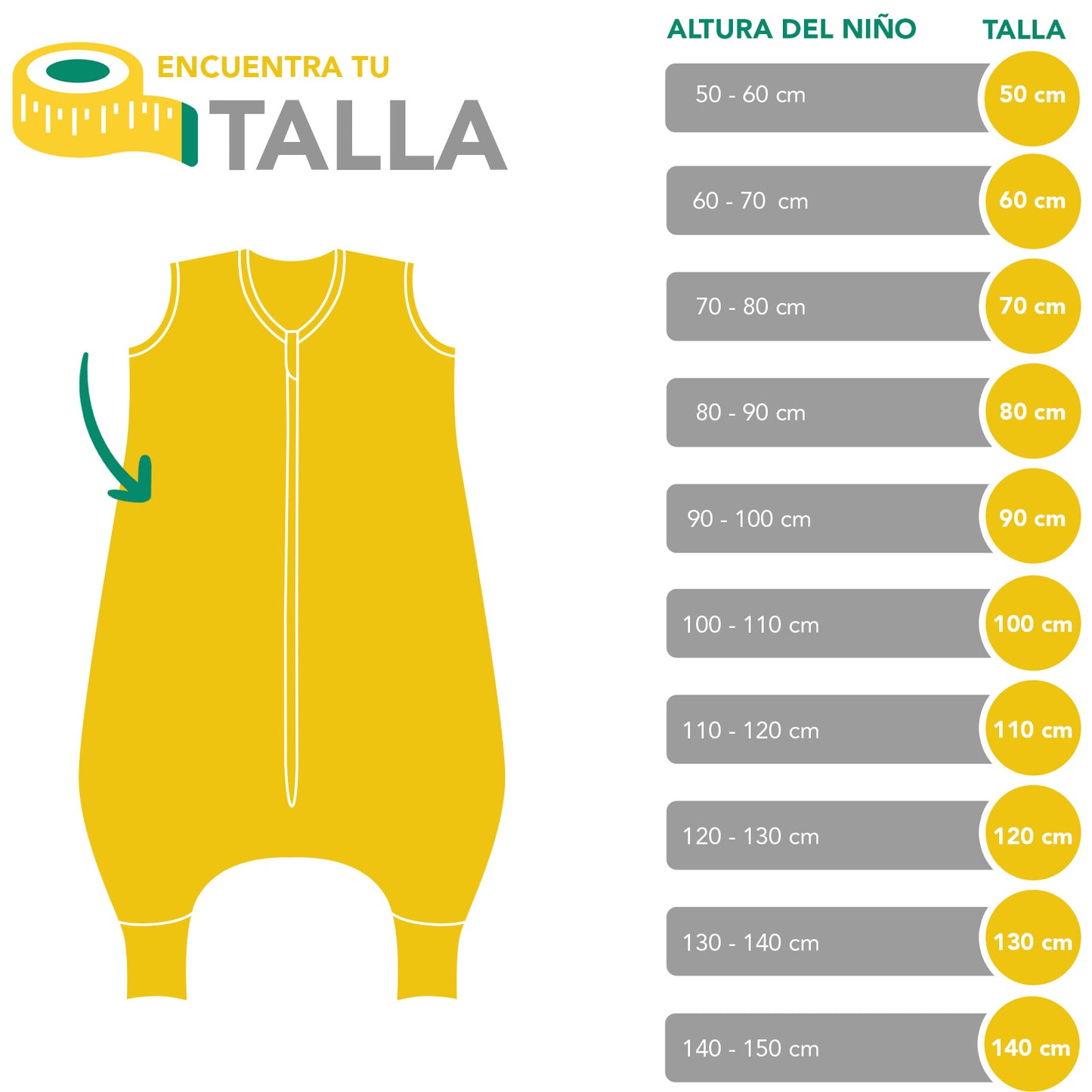 Saco de dormir con pies y suelas antideslizantes, 2.5 TOG