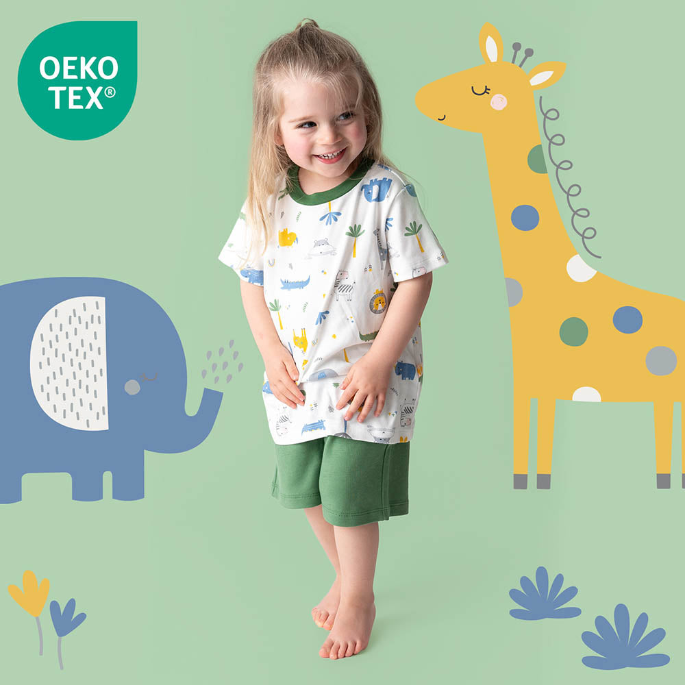 Pijama corto de niño de algódon orgánico