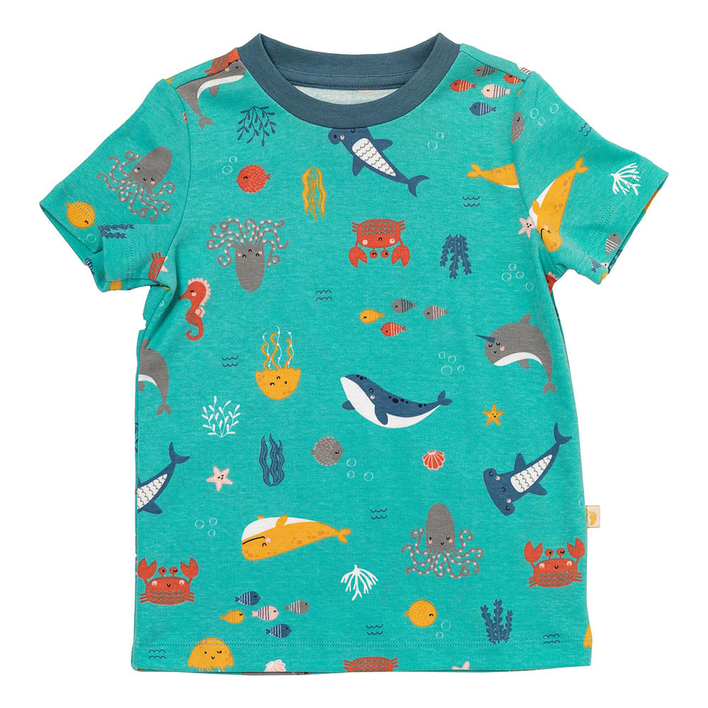Pijama corto de niño de algódon orgánico