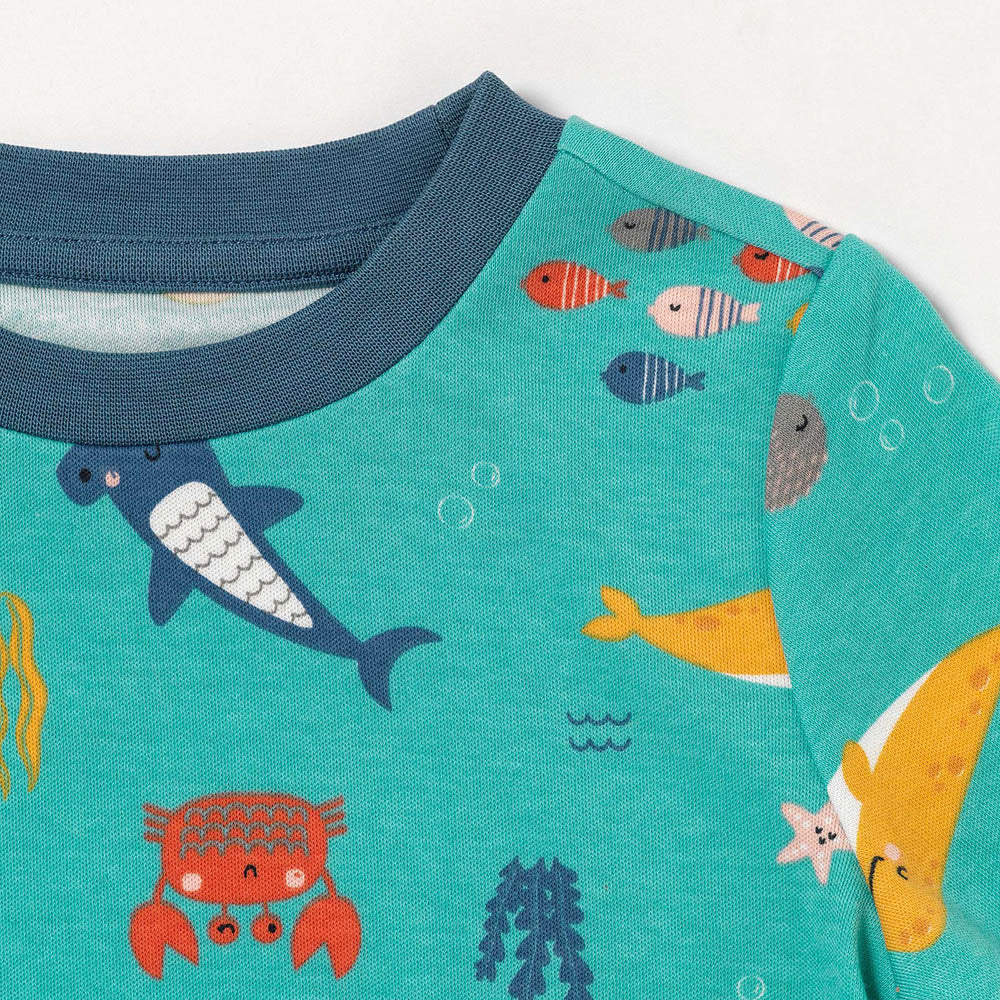 Pijama corto de niño de algódon orgánico