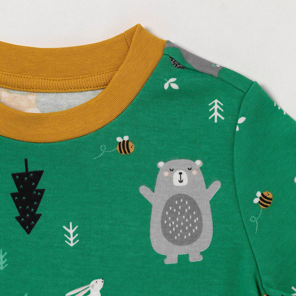 Pijama corto de niño de algódon orgánico