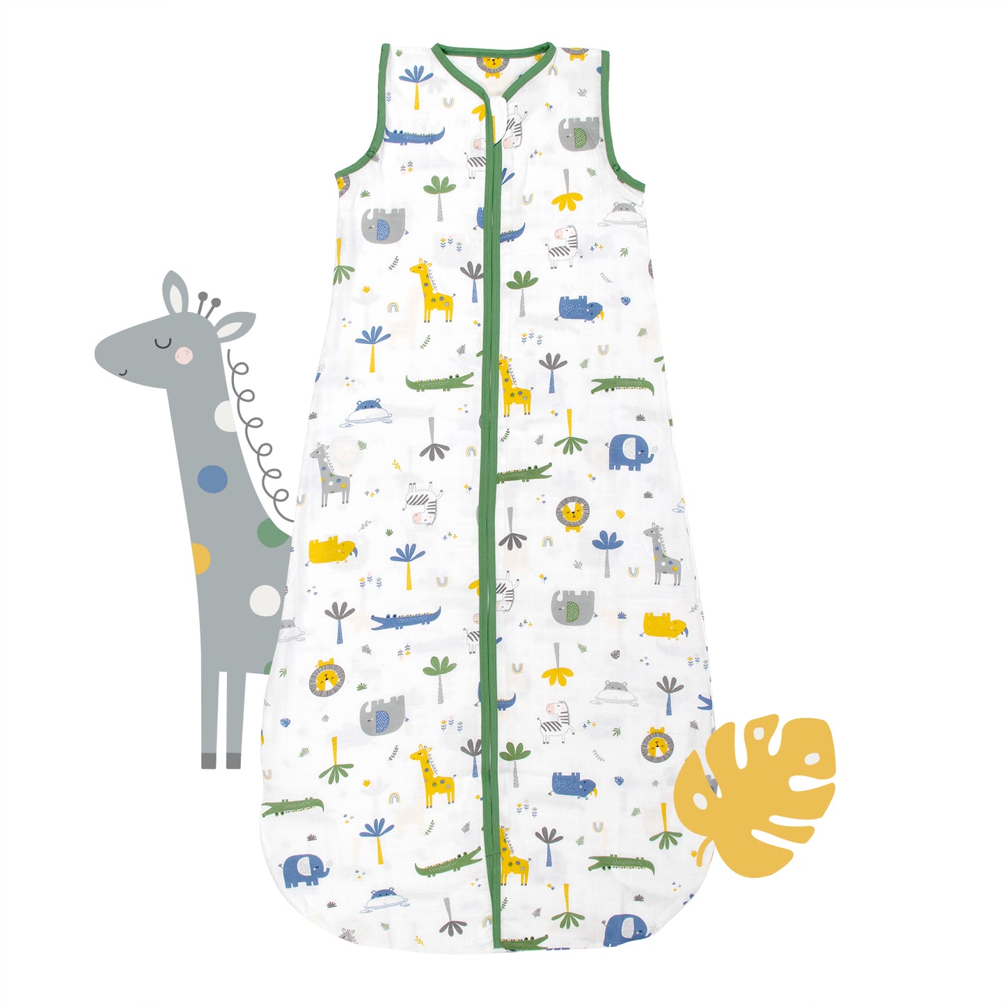Saco de dormir para bebé de muselina, 0.5 TOG