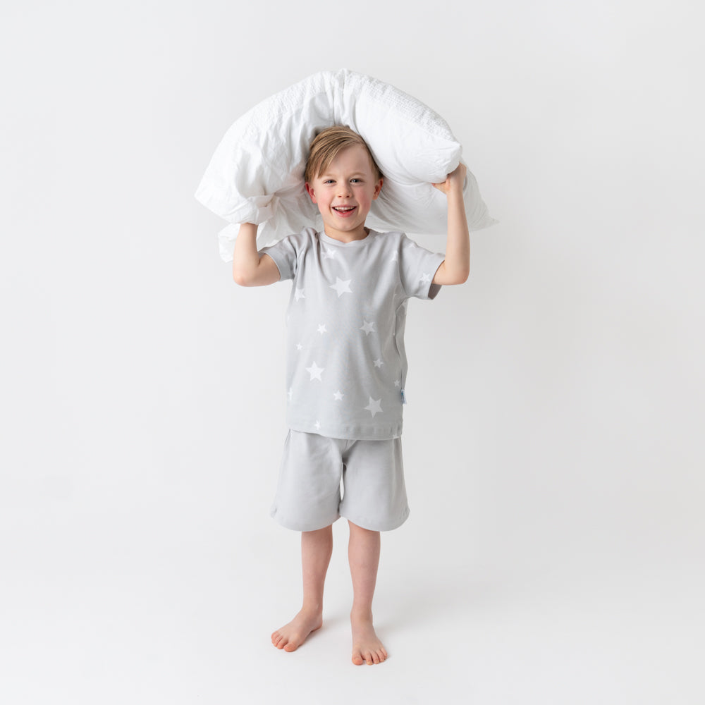 Pijama corto de niño de algódon orgánico