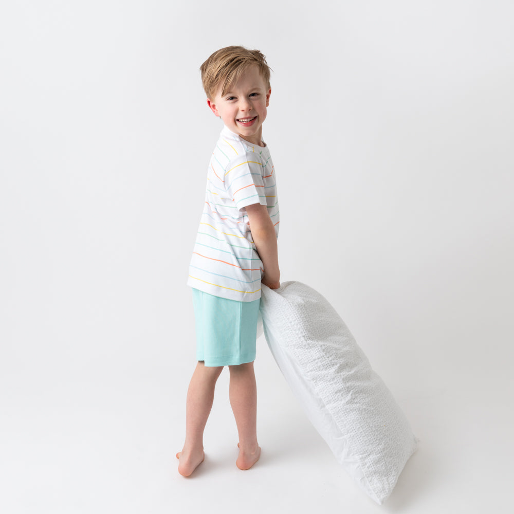 Pijama corto de niño de algódon orgánico