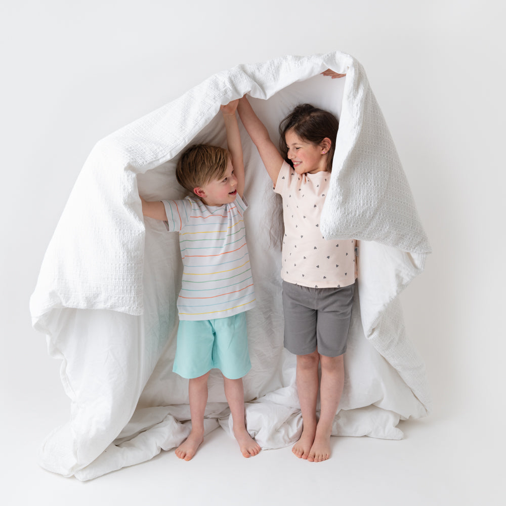 Pijama corto de niño de algódon orgánico