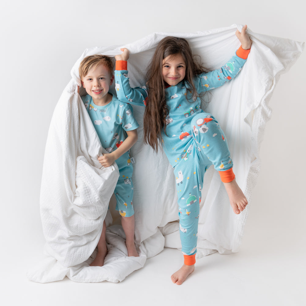 Pijama corto de niño de algódon orgánico