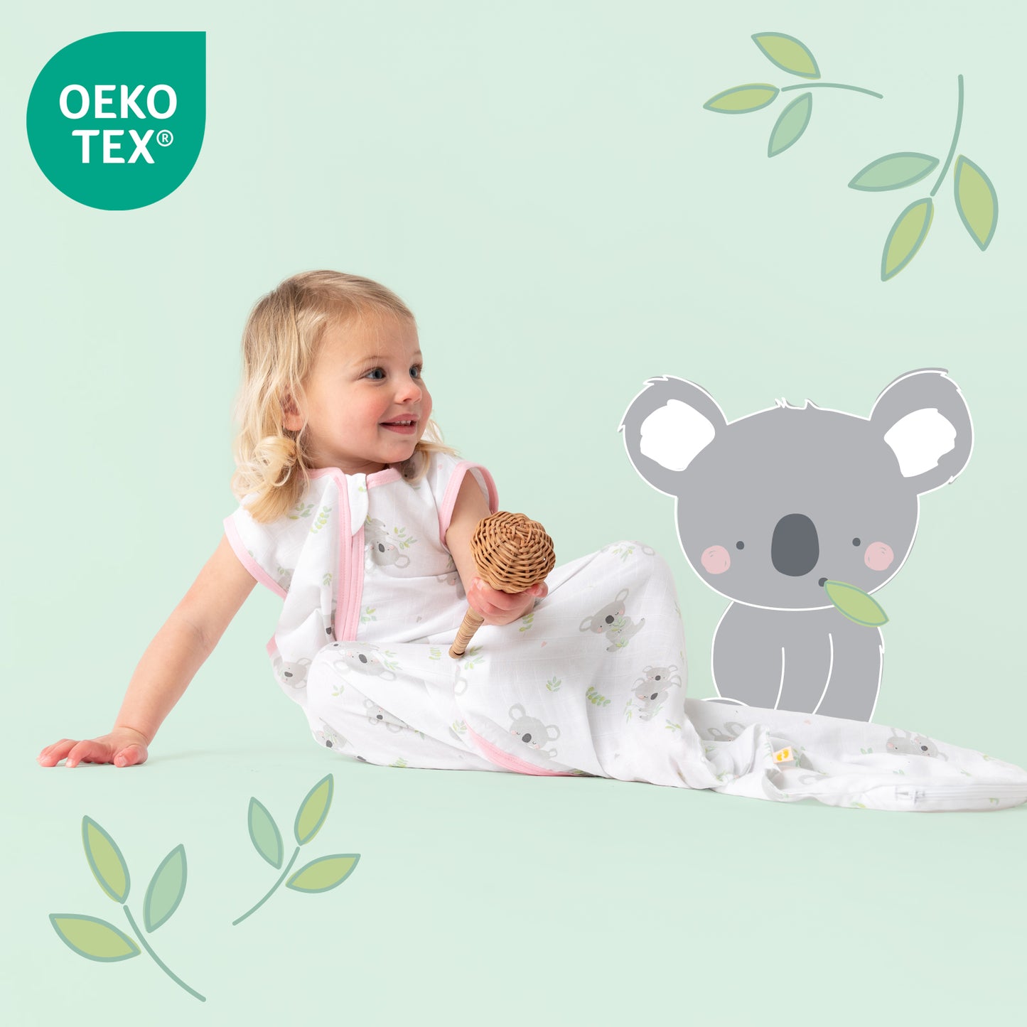 Saco de dormir para bebé de muselina, 0.5 TOG