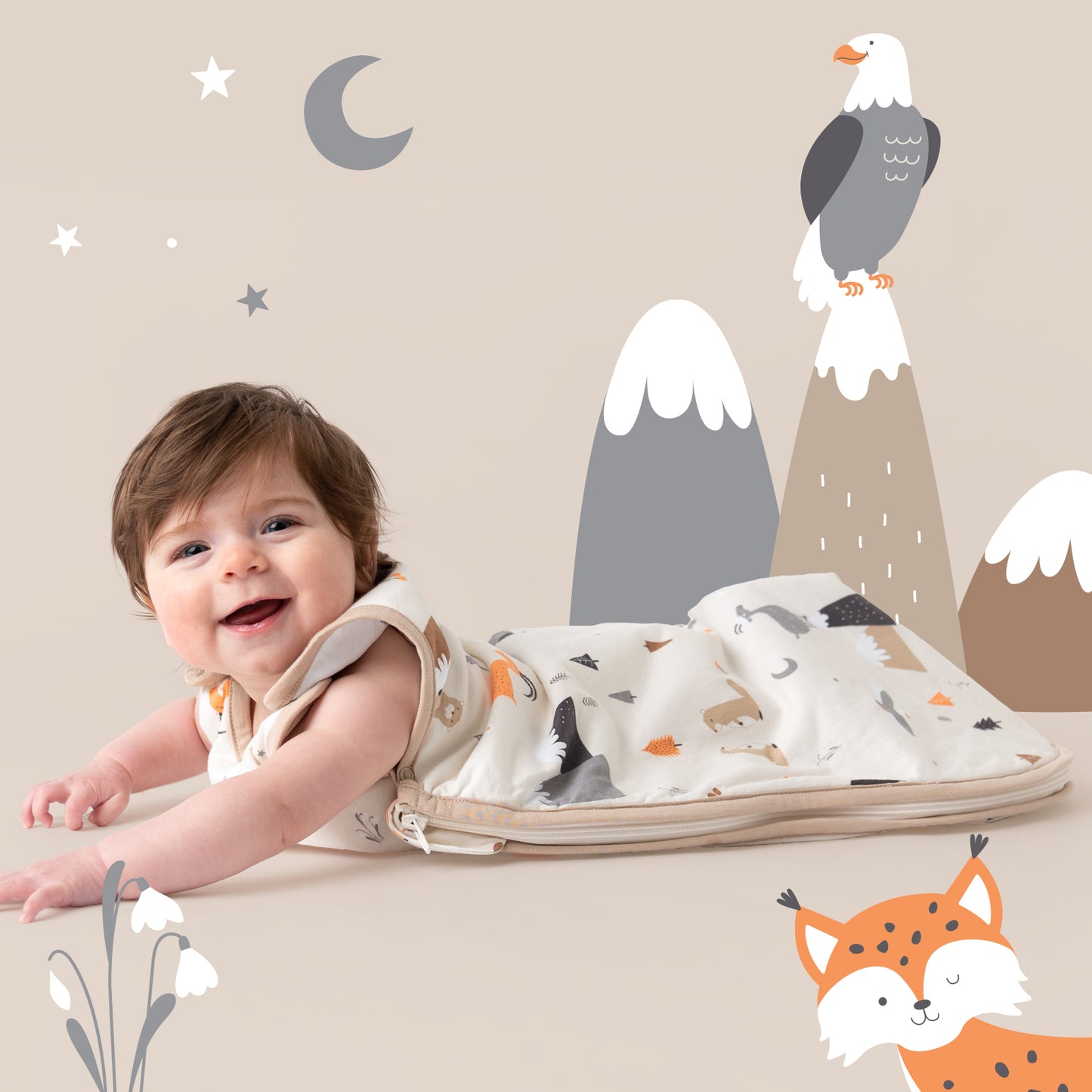 Saco de dormir para bebé, 1.0 TOG