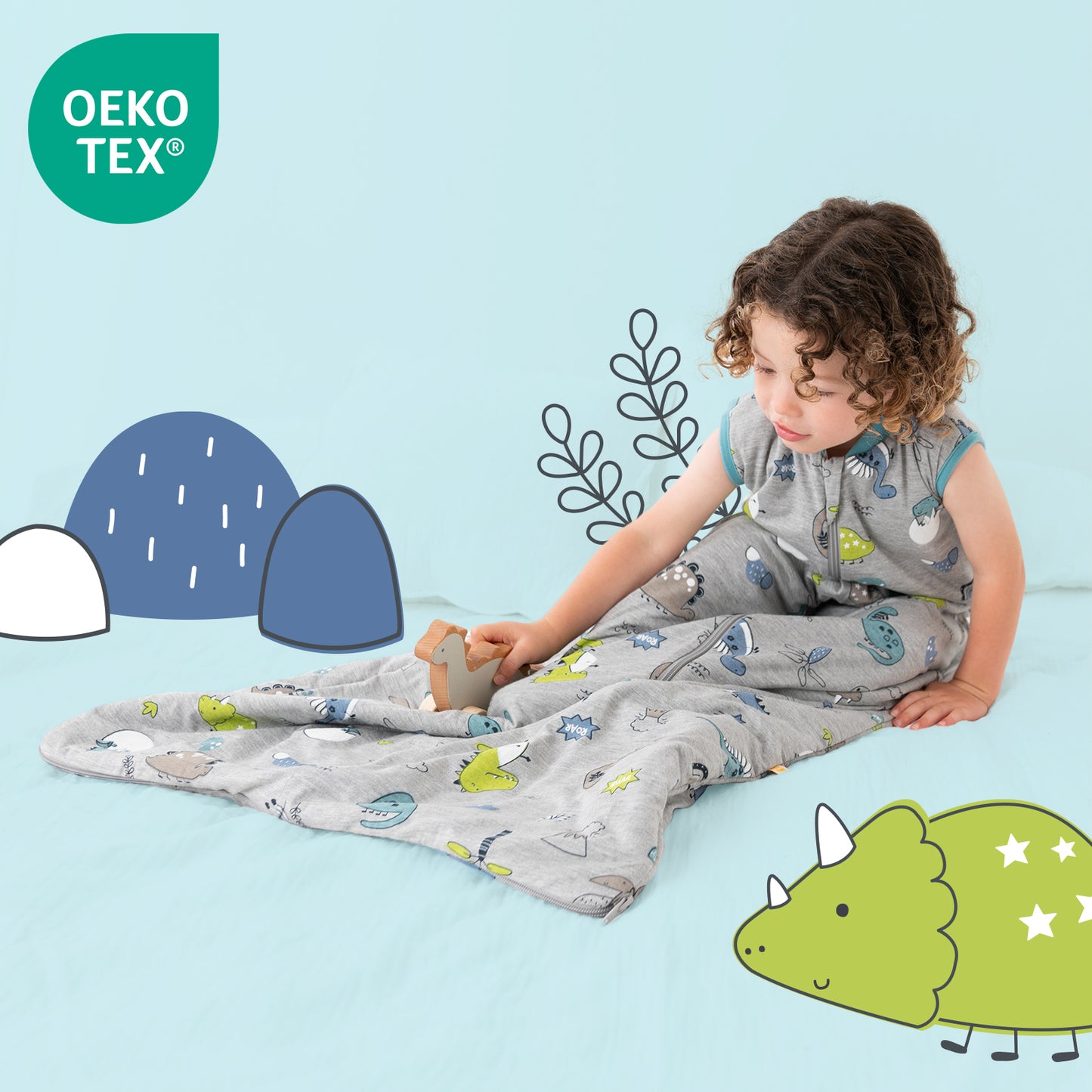 Saco de dormir para bebé, 1.0 Tog