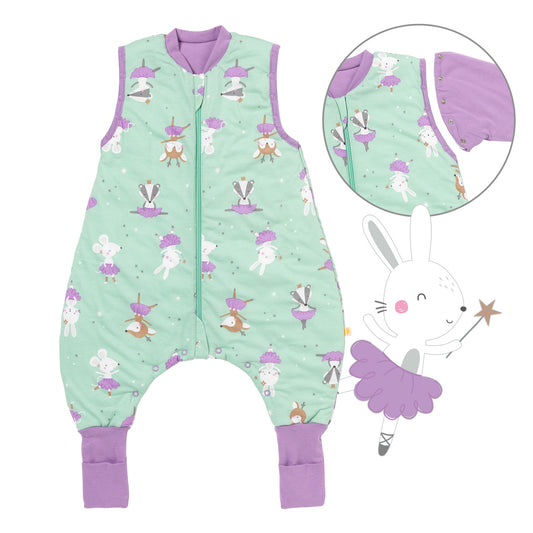 Saco de dormir con pies y suelas antideslizantes y mangas 1.0 TOG_Bailarina_Delantero con sisa_1182