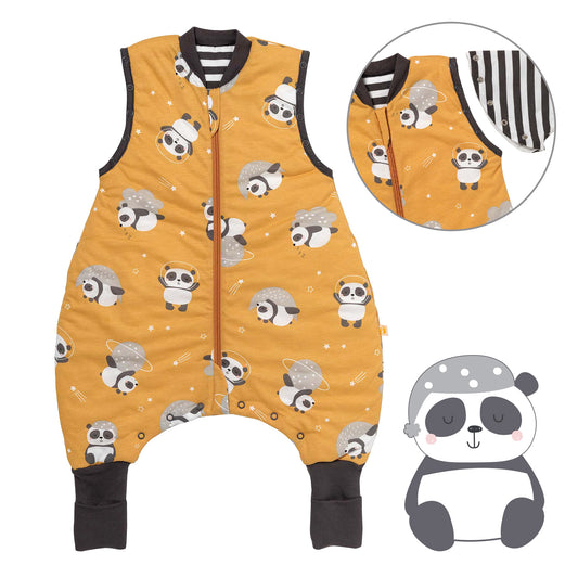 Saco de dormir con pies y suelas antideslizantes y mangas 1.0 TOG_Panda_Delantero con sisa_1182