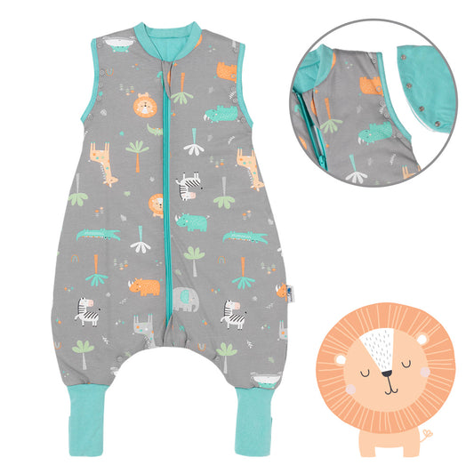 Saco de dormir con pies y suelas antideslizantes y mangas 1.0 TOG_Safari_Delantero con sisa_1182