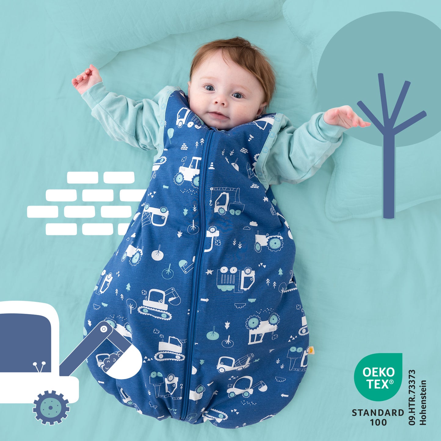 Saco de dormir para bebé 1.0 TOG_Excavadora_1187_2