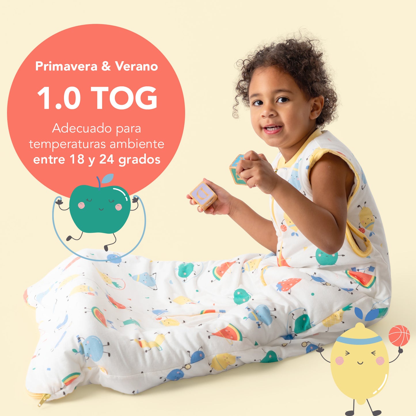 Saco de dormir para bebé 1.0 TOG_Frutas en Forma_TOG_1187