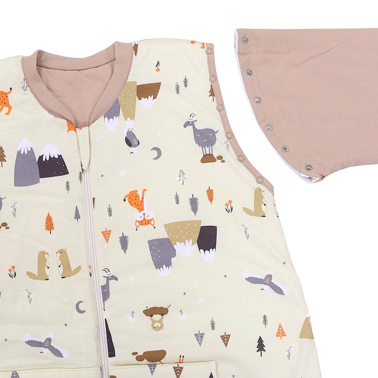 Saco de dormir con pies y suelas antideslizantes para adultos, 3.5 TOG