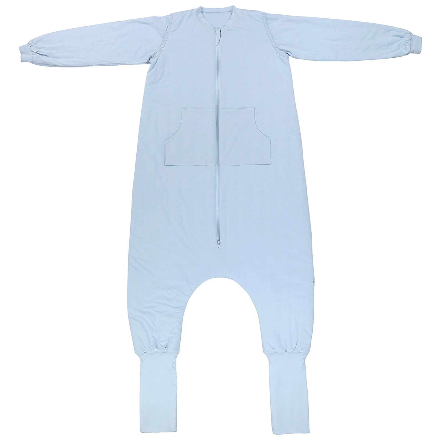 Saco de dormir con pies y suelas antideslizantes y mangas para adultos 1.0 TOG_Azul Hielo_parte frontal_1190