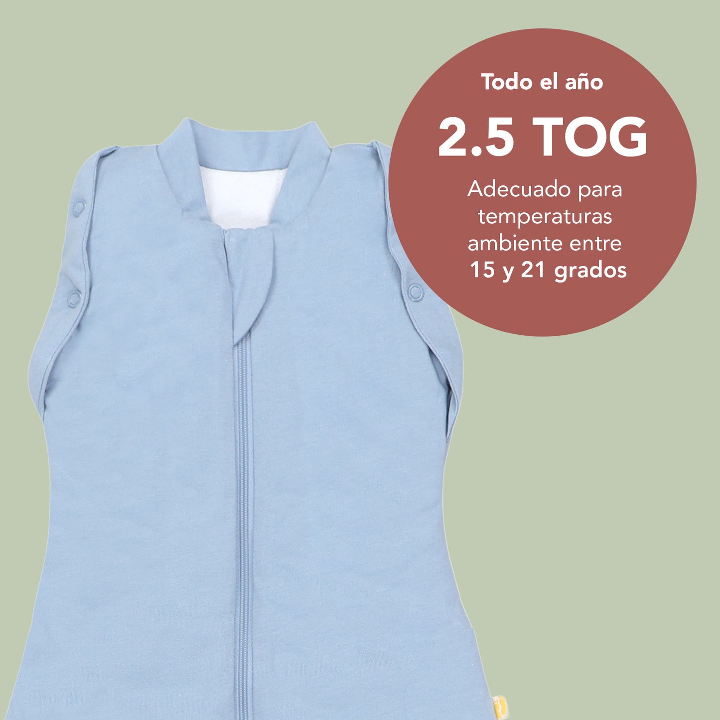 Manta Envolvente para Bebé 2.5 TOG_Azul Hielo_TOG_1193