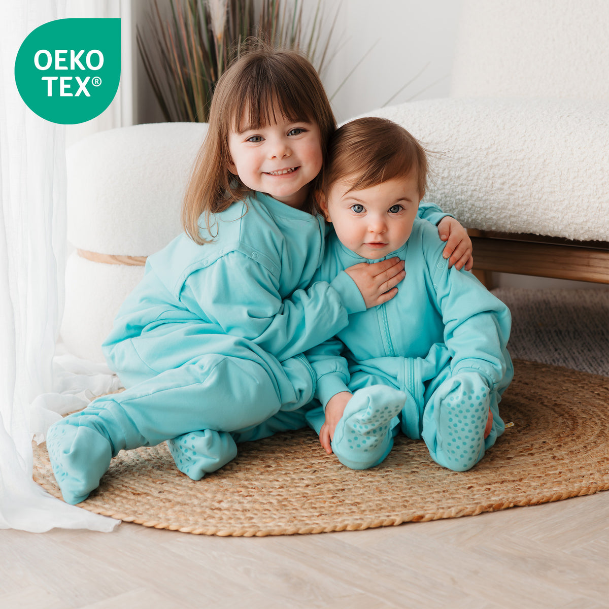 Saco de dormir con pies y suelas antideslizantes y mangas 1.0 TOG_Agua_OEKOTEX_1200